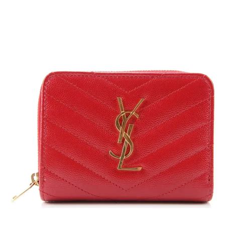 ysl portemonnaie damen rot|Womens Saint Laurent Wallets & Purses .